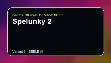 Spelunky 2 original game remake reference artwork 3