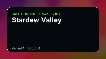Stardew Valley Game Customer Remake preview