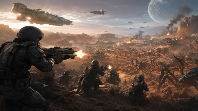 Starship Troopers Terran Command original game remake reference artwork 1