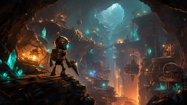 SteamWorld Dig 2 original game remake reference artwork 3