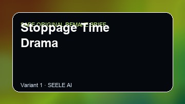 Stoppage Time Drama original game remake reference artwork 1