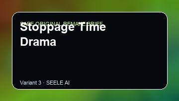 Stoppage Time Drama original game remake reference artwork 3