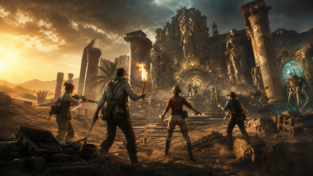Strange Brigade original game remake reference artwork 1