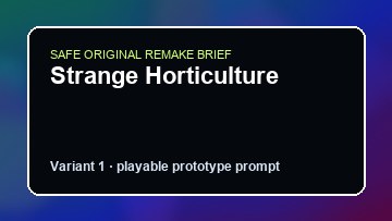 Strange Horticulture original strange horticulture custom game reference artwork 1
