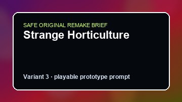 Strange Horticulture original strange horticulture custom game reference artwork 3