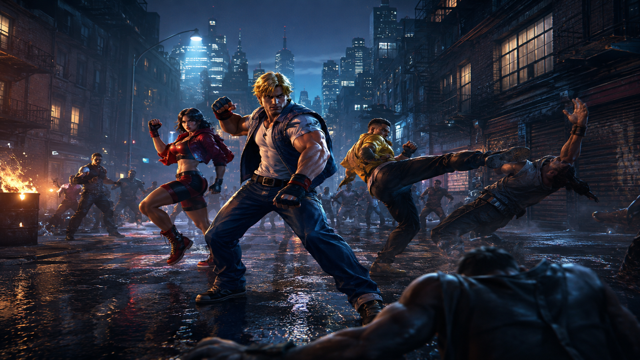 Streets of Rage 4 original game remake reference artwork 3