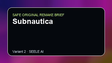 Subnautica original game remake reference artwork 2