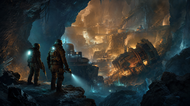 Subterrain Mines of Titan original game remake reference artwork 1