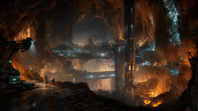 Subterrain Mines of Titan original game remake reference artwork 3