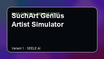 SuchArt Genius Artist Simulator Game Customer Remake preview
