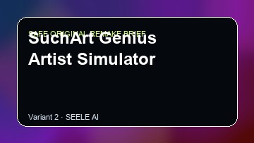 SuchArt Genius Artist Simulator original game remake reference artwork 2