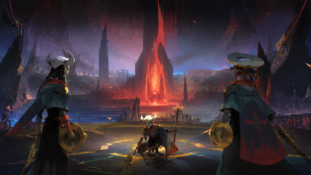 Supergiant Pyre original game remake reference artwork 3