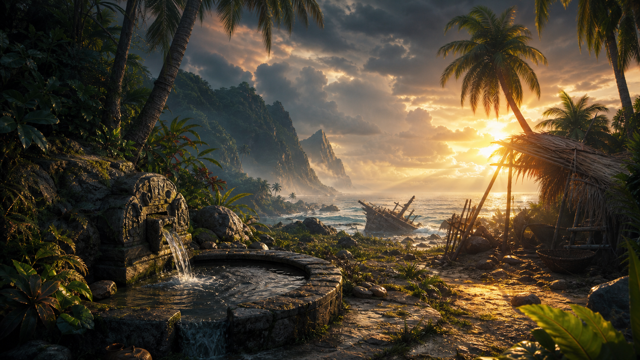 Survival Fountain of Youth original game remake reference artwork 3
