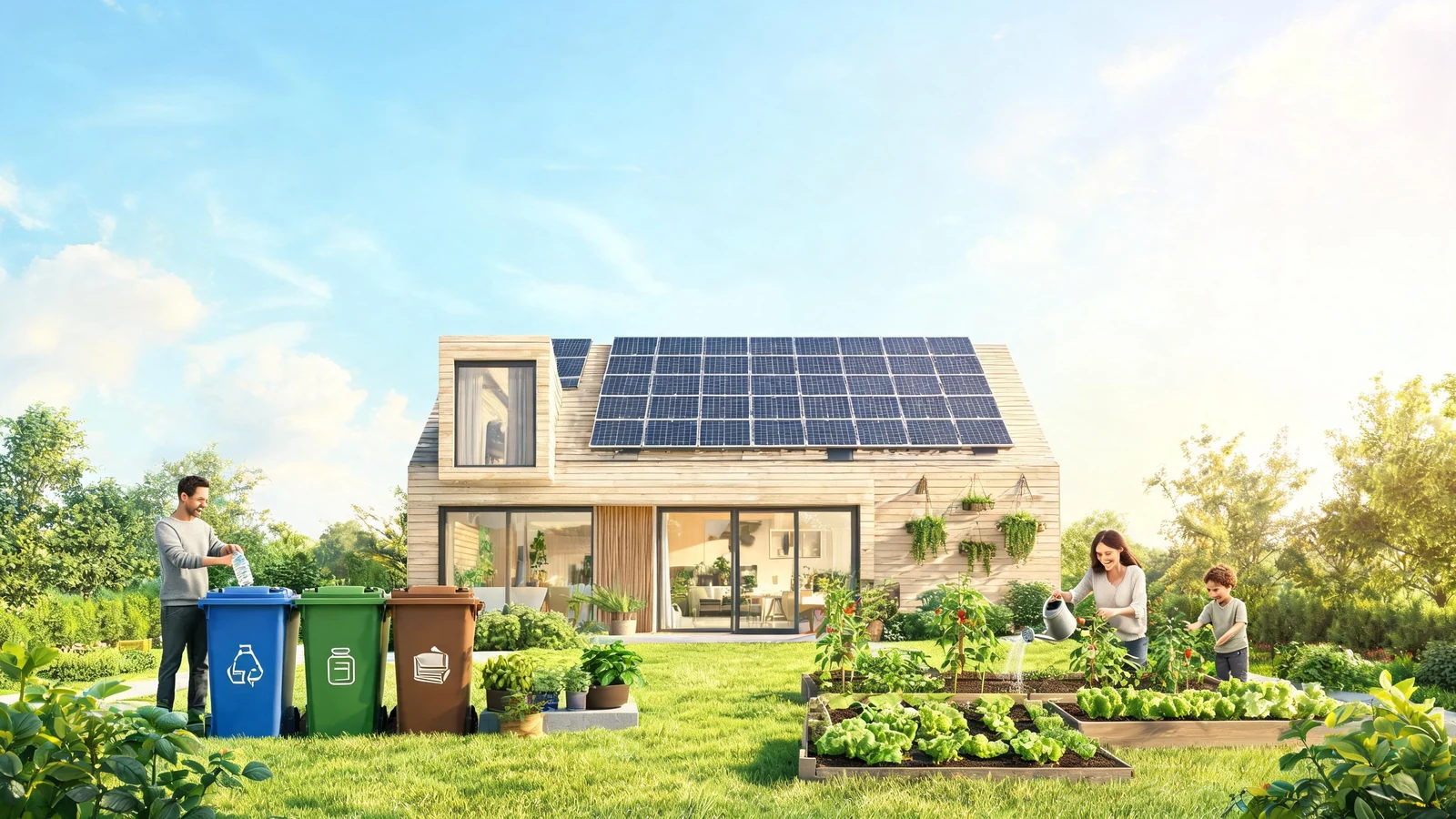Create sustainable living graphics