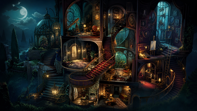 Tangle Tower original game remake reference artwork 3