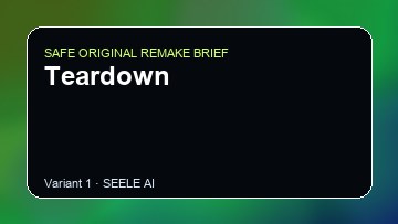 Teardown Game Customer Remake preview