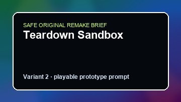Teardown Sandbox original teardown sandbox custom game reference artwork 2