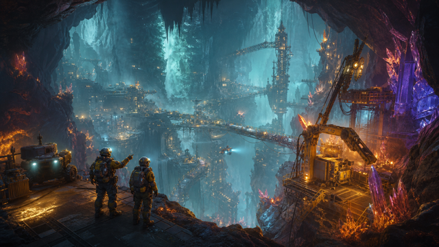 Techtonica Deep Descent original game remake reference artwork 1