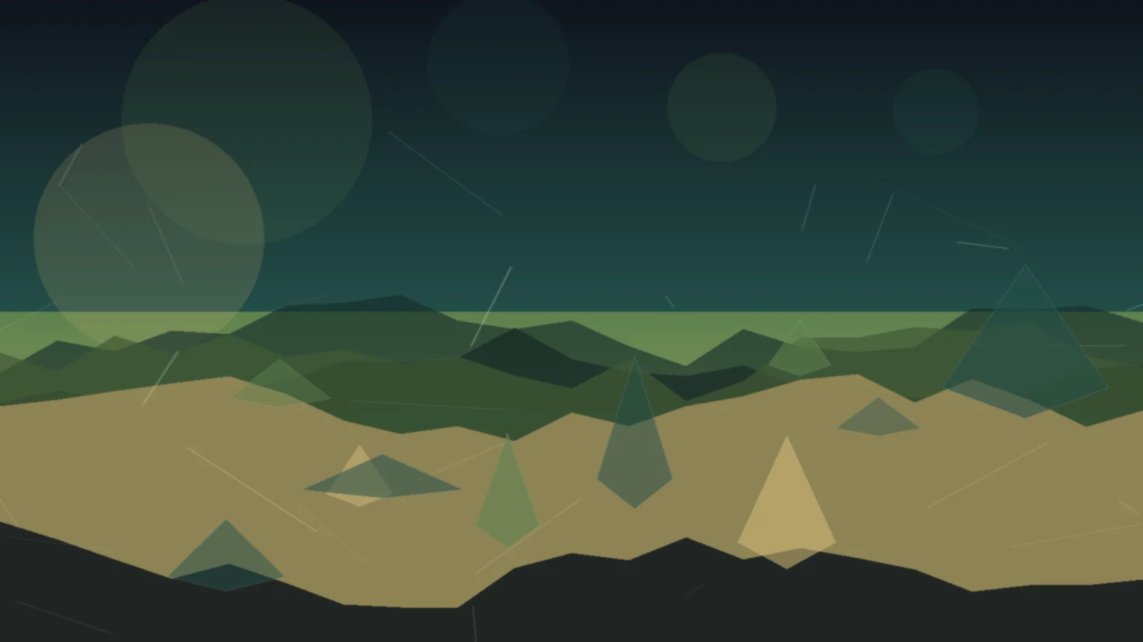 Stronger Spatial Framing illustration for Canyon Terrain Prompt