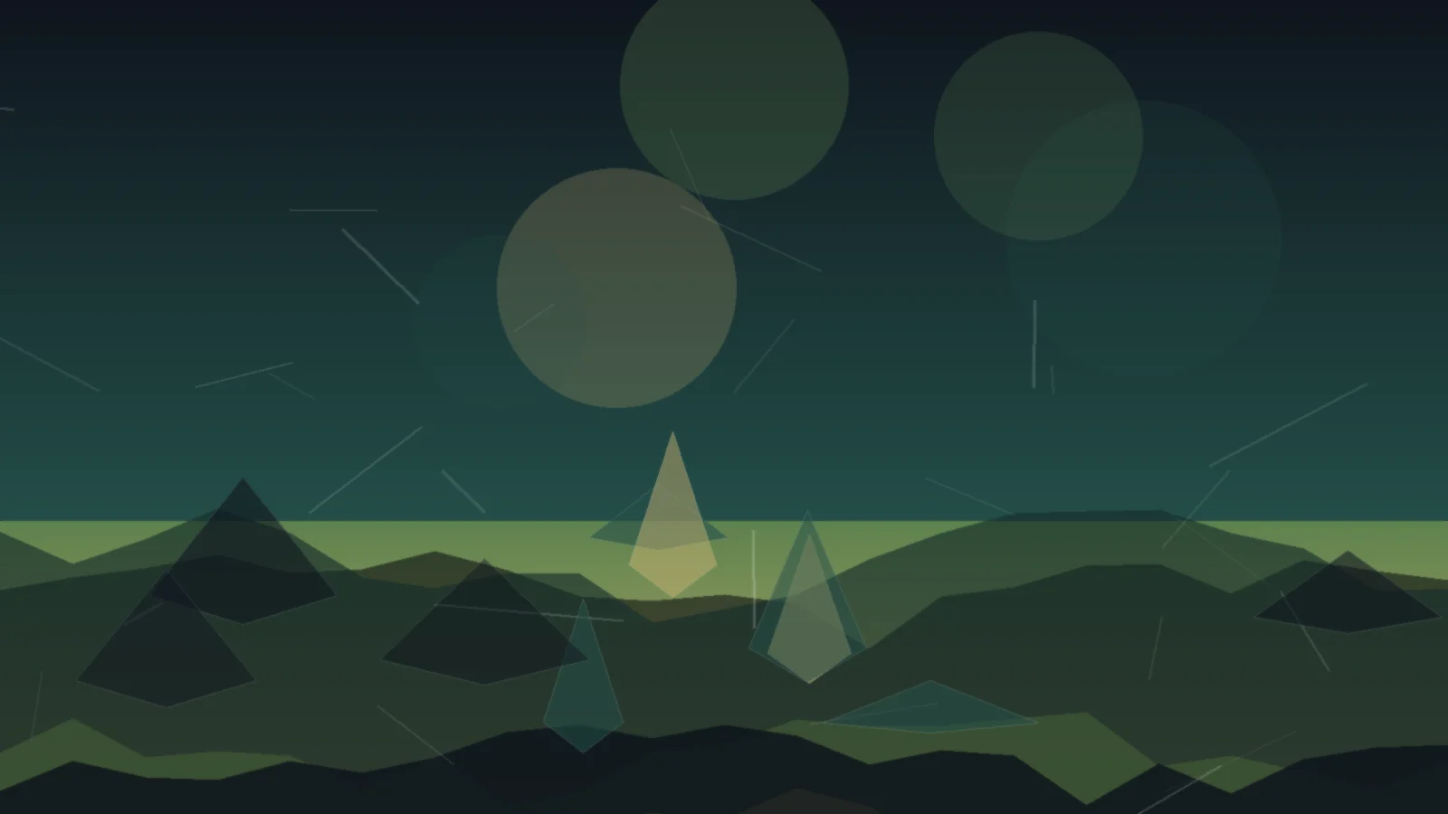Block Mood And Lighting illustration for Canyon Terrain Prompt