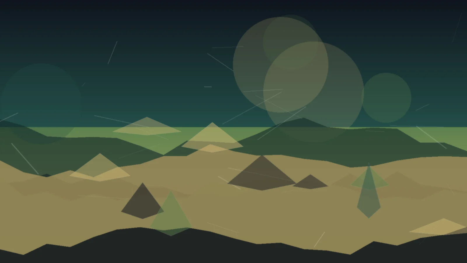 Compare World Layout Routes illustration for Canyon Terrain Prompt