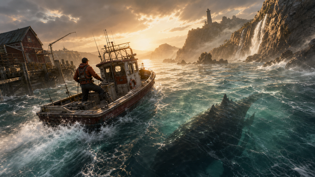 The Big Catch original game remake reference artwork 2