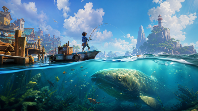 The Big Catch original game remake reference artwork 3