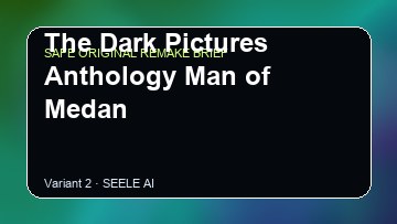 The Dark Pictures Anthology Man of Medan original game remake reference artwork 2