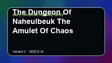 The Dungeon Of Naheulbeuk The Amulet Of Chaos original game remake reference artwork 2