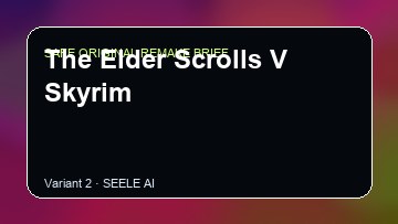 The Elder Scrolls V Skyrim original game remake reference artwork 2