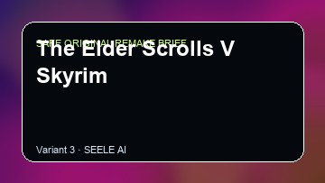 The Elder Scrolls V Skyrim original game remake reference artwork 3