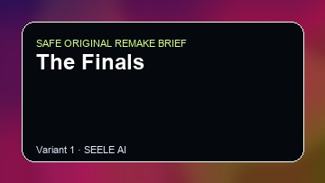 The Finals Game Customer Remake preview