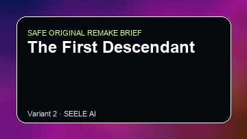 The First Descendant original game remake reference artwork 2