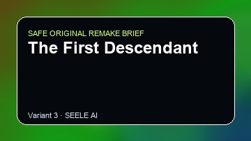 The First Descendant original game remake reference artwork 3