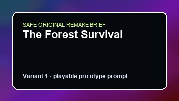 The Forest Survival original the forest survival custom game reference artwork 1