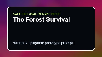 The Forest Survival original the forest survival custom game reference artwork 2