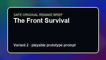 The Front Survival original the front survival diy game reference artwork 2
