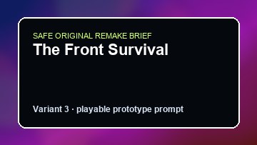 The Front Survival original the front survival diy game reference artwork 3