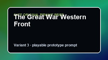 The Great War Western Front original the great war western front custom game reference artwork 3