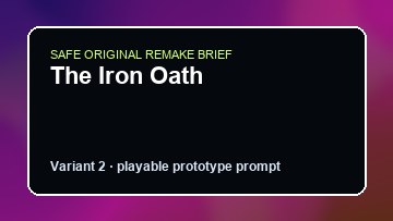 The Iron Oath original the iron oath custom game reference artwork 2