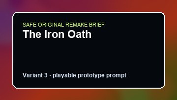 The Iron Oath original the iron oath custom game reference artwork 3
