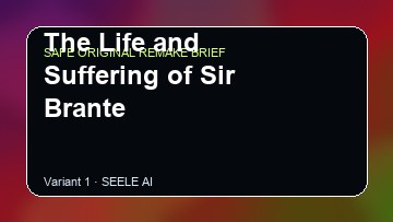 The Life and Suffering of Sir Brante Game Customer Remake preview