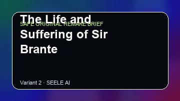 The Life and Suffering of Sir Brante original game remake reference artwork 2