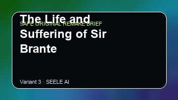 The Life and Suffering of Sir Brante original game remake reference artwork 3