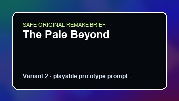 The Pale Beyond original the pale beyond diy game reference artwork 2