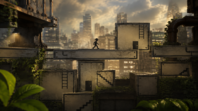 The Pedestrian original game remake reference artwork 2