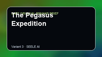 The Pegasus Expedition original game remake reference artwork 3