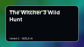 The Witcher 3 Wild Hunt original game remake reference artwork 2