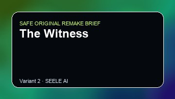 The Witness original game remake reference artwork 2