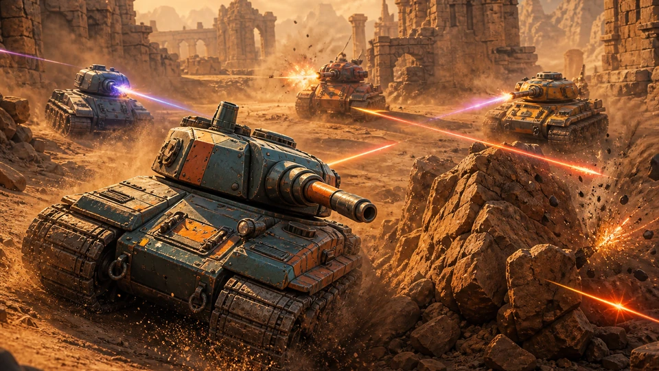 Close action view showing feedback from closing arena pressure and enemy approaches with material and motion detail